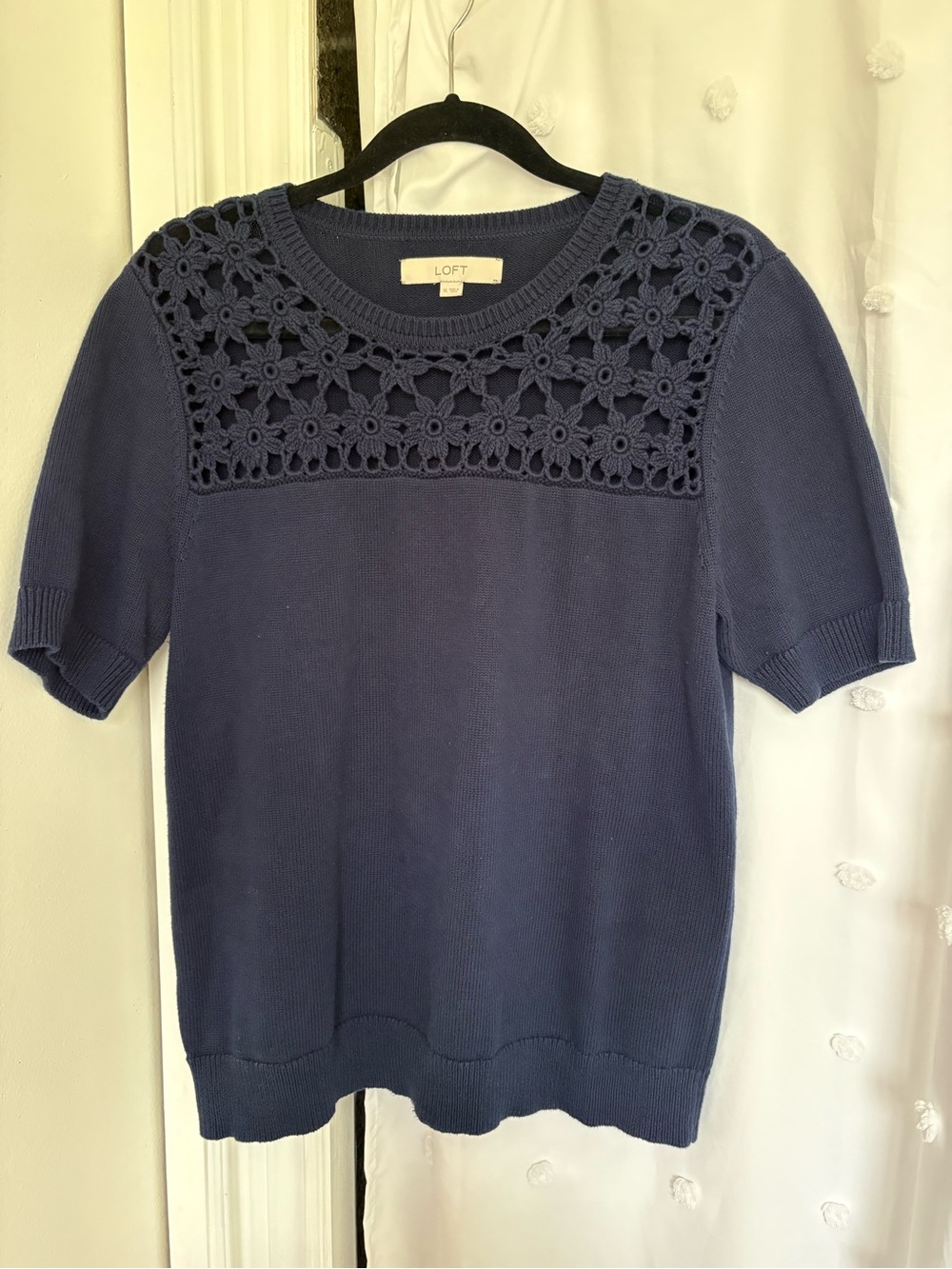 LOFT Navy Sweater Tee